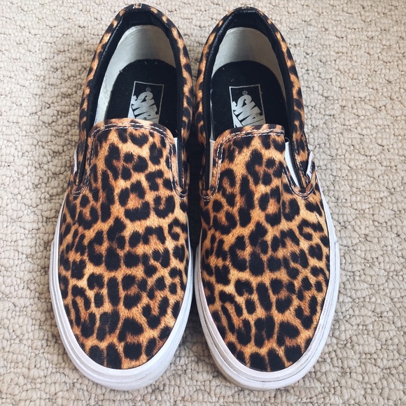 vans shoes leopard print